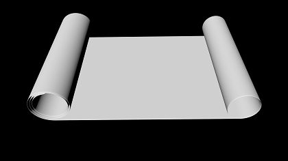 Vorschaubild einer teilweise aufgerollter Schriftrolle