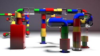 Vorschaubild des bunten Rohrsystems