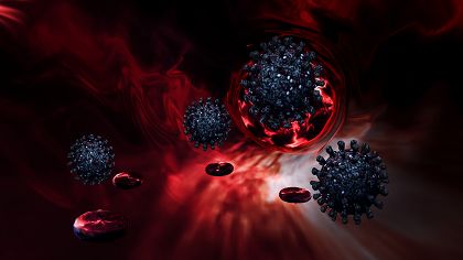 Vorschaubild von Corona Viren in der Blutbahn